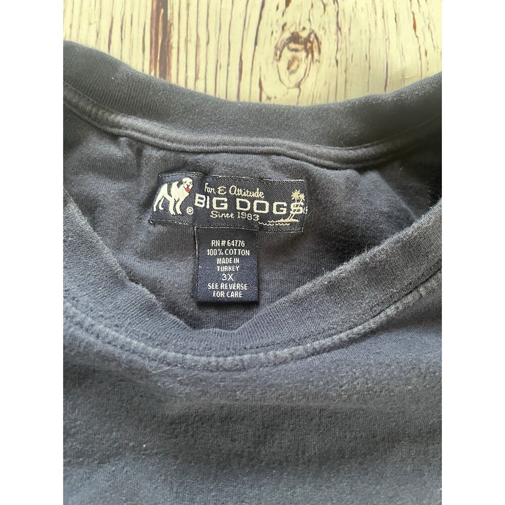 Big Dogs Shirt Mens XXXL Do I Look Like a Freakin People Person Novelty Blue - Picture 3 of 7